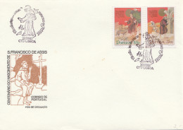 Portugal Cover - Lisboa Postmark 1982 - Saint Francis Of Assisi - Storia Postale