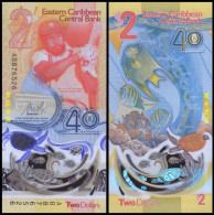 ECCB/East Caribbean States 2 Dollars, (2023), Polymer, Commemorative, UNC - Ostkaribik