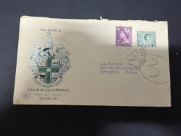 7-1-2024 (4 W 34) Australia FDC Cover - Queen Elizabeth II (1959) - FDC