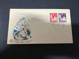 7-1-2024 (4 W 34) Australia FDC Cover - Christmas (WCS) 1958 - FDC