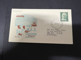 7-1-2024 (4 W 34) Australia AAT FDC Cover - Antarctic Expedition 50th Anniversary (Royal + WCS) 1962 (2 Covers) - FDC