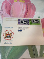 Hong Kong Stamp Used Cover Pig 1971 New Year - Cartas & Documentos