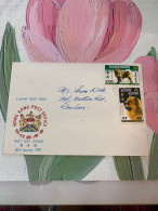 Hong Kong Stamp FDC Dog 1970 New Year - Brieven En Documenten