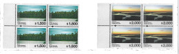 #75340 ARGENTINA 2023 NEW HIGHER DEFINITIVES NATIONAL PARCS RIVER,FOREST 1500/.2000 PS BLOC X4 MNH - Nuevos
