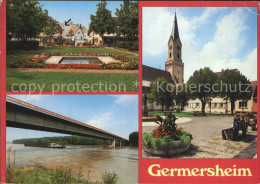 72421825 Germersheim Park Rheinbruecke Platz Kirche Germersheim - Germersheim