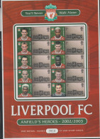 United Kingdom 2003 Liverpool FC - Anfield's Heroes Smilers Sheet MNH/**. Postal Weight 0,2 Kg. Please Read Sales  - Timbres Personnalisés