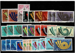 TEMATICA EUROPA-CEPT ,1973 ,31 Pezzi Usati,serie Complete E Spezzature,con Ripetizioni,qualita Ottima - 1973