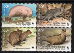 COCOS(keeling)ISLANDS 2011 50th ANNIVERSARY OF WORLDWIDE FUND FOR NATURE BLOCK OF (4) MNH - Kokosinseln (Keeling Islands)