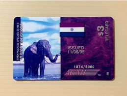 Mint USA UNITED STATES America ACMI Prepaid Telecard Phonecard, Endangered Species Series - Elephant $3(Mintage 5000) - Autres & Non Classés