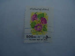 IRAN     USED   STAMPS  FLOWERS 500R - Iran