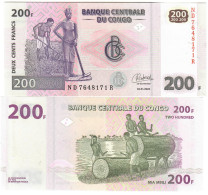 Democratic Republic Of Congo 200 Francs 2022 UNC - Democratische Republiek Congo & Zaire