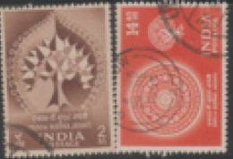 USED STAMP FROM 1956 INDIA ON 2500TH BUDDHA JAYANTI - Oblitérés