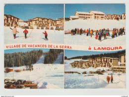 LAMOURA Vers Septmoncel Village Vacances De La SERRA Skieurs VOIR ZOOM Citroën DS GS Avec Skis Renault 4L R20 Mercedes - Septmoncel