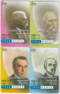 GREECE - Visionaries Of The Olympic Idea 4 Cards Set, 12/01, Sample No Chip And No CN - Griechenland