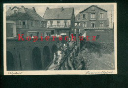 AK Helgoland, Treppe Zum Oberland, Ecke Beschädigt, Ungelaufen - Helgoland