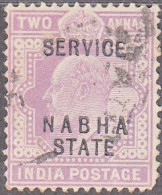 INDIA--NABHA  SCOTT NO 019  USED  YEAR  1903 - Nabha