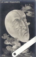 Illustrateur Kauffmann Paul, Caricature, La Lune Pessimiste,  Edition Tuck Série 690, Colorisée - Kauffmann, Paul
