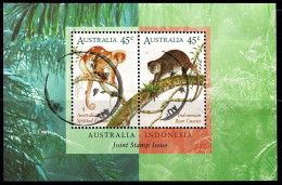 Australia 1996 Cuscus Indonesia Joint Minisheet Used - See Notes - Gebruikt