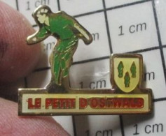 3519 Pin's Pins / Beau Et Rare / SPORTS / CLUB PETANQUE LE PETIT D'OSTWaLD ALSACE - Bocce