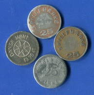 Danemark   4  Jetons - Monetary /of Necessity