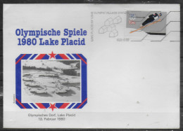 USA   FDC   JO 1980  Village Saut A Ski - Winter 1980: Lake Placid