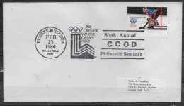 USA   FDC   JO 1980  Hockey Sur Glace - Jockey (sobre Hielo)