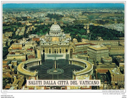 CITTA' DEL  VATICANO:   SALUTI  DA .. -  PIAZZA  E  BASILICA  DI  S. PIETRO  -  F.LLO  TOLTO  -  PER  LA  SVIZZERA -  FG - Vatican