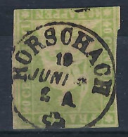 SUISSE Ca.1857-62:  Le ZNr. 26G Sup. Obl. CAD "Rorschach" - Usados