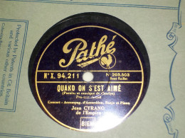 DISQUE 78 TOURS VALSE ET FOX TROT JEAN CYRANO 1932 - 78 T - Disques Pour Gramophone