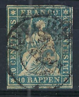 SUISSE Ca.1857-62:  Le ZNr. 23G Obl. CAD - Used Stamps