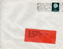 PAYS BAS SEUL SUR LETTRE AVION POUR LA FRANCE 1968 - Briefe U. Dokumente