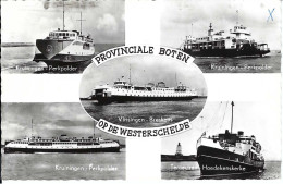 Fährboote Auf Der Westerschelde, Holland, Gelaufen - Ferries