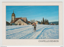 25 CHAPELLE DES BOIS Vers Mouthe Skieur Au Paradis Du Ski De Fond Photo S. Sierpinski En 1993 - Mouthe