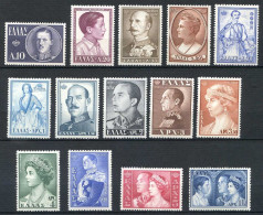 Réf 79 < GRECE < Yv N° 623 à 636 * MH * < Famille Royale Roi Paul + Reine Fredérika + Prince Constantin < Cote 100 € - Unused Stamps