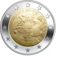 Malta 2023  2 Euro Commemo  "Copernicus" UNC Uit De BU - UNC Du Coffret !!!!     ZEER ZELDZAAM-RARE - Malta