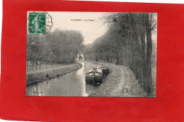 77----VAIRES---Le Canal---( Péniches )---peu Courante--voir 2 Scans - Vaires Sur Marne