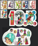 HONG KONG 2022 MISS 13 DOTS FASHION COSTUME COMPLETE SET WITH ODD SHAPE MINIATURE SHEETS MS MNHMNH - Unused Stamps