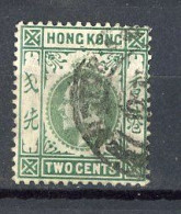 H-K  Yv. N° 77 ; SG N° 77 Fil CA Mult (o) 2c Vert Edouard VII Cote 1 Euro BE  2 Scans - Gebraucht