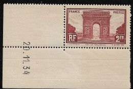 FRANCE N°258 - 2frs Brun-rouge - Cdf Daté20/11/1934 - SUP - - Nuovi