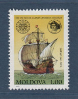 Moldavie, **, Yv 35, Mi 46, C. Colomb, Gallion XVI°, - Christoffel Columbus