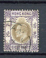 H-K  Yv. N° 82 ; SG N° 81 Fil CA Mult (o) 8c Violet Et Gris Edouard VII Cote 3 Euro BE  2 Scans - Gebraucht