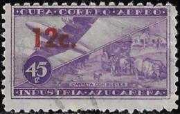 Cuba 1960 Used Airmail Stamp The Sugar Industry Airplane 45 + 12 C [WLT1840] - Gebraucht