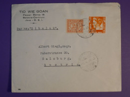 DG3 INDES NEERLANDAISES  BELLE LETTRE  1933  JAVA BATAVIA  A SALZBURG AUSTRIA +LUCHTPOST +AFF. INTERESSANT++ - Niederländisch-Indien