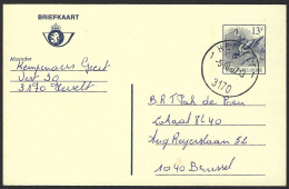 W09 - Belgium 1986 Postal Stationery - Sbep 196 IV N Used Herselt - Buzin Bird - Tarjetas 1951-..