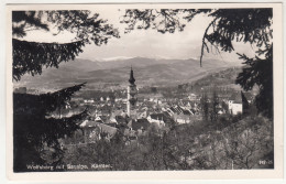 E2152) WOLFSBERG Mit Saualpe Aus Wald Gesehen Mit Kirche Im Mittelpunkt - Tolle Alte FOTO AK - Wolfsberg