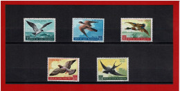 SAINT MARIN - 1959 - N° 111/115 -  POSTE AERIENNE - NEUFS** - OISEAUX - Y & T - COTE : 6.50 Euros - Corréo Aéreo