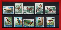 SAINT MARIN - 1960 - N° 479/488 -  NEUFS** - OISEAUX - Y & T - COTE : 22.50 Euros - Neufs