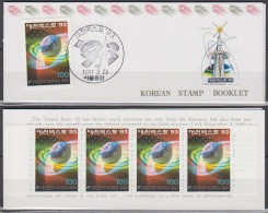 South Korea KPCC1240 Booklet, 1993 Taejon Expo, Vision Of Mankind, Carnet - Other & Unclassified