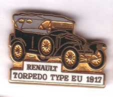 V317 Pin's RENAULT Tacot TORPEDO TYPE EU 1917 SUPER Qualité Arthus Signé CEP PARIS Achat Immédiat Immédiat - Renault