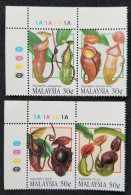 Malaysia Pitcher Plants 1996 Plant Flower Flora (stamp With Color Code) MNH - Malaysia (1964-...)